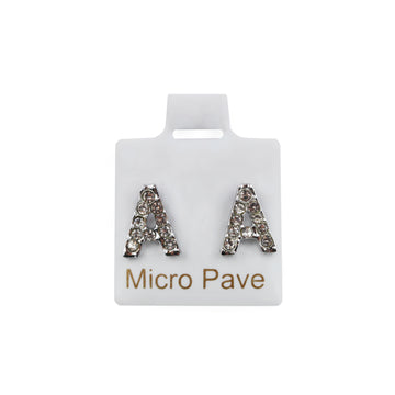 A Initial Stud Earrings | Shop Amina Beauty